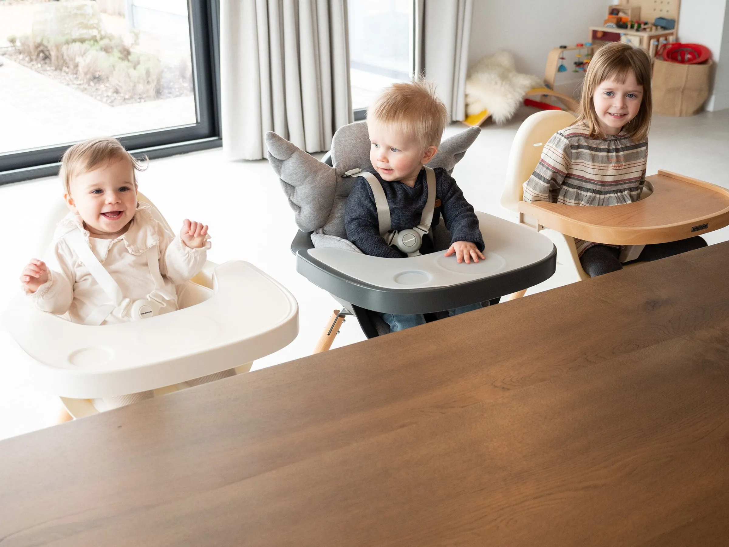 Childhome Evolu-Evolu Chaise Haute - Réglable En Hauteur (50-75 Cm/*90 Cm) -