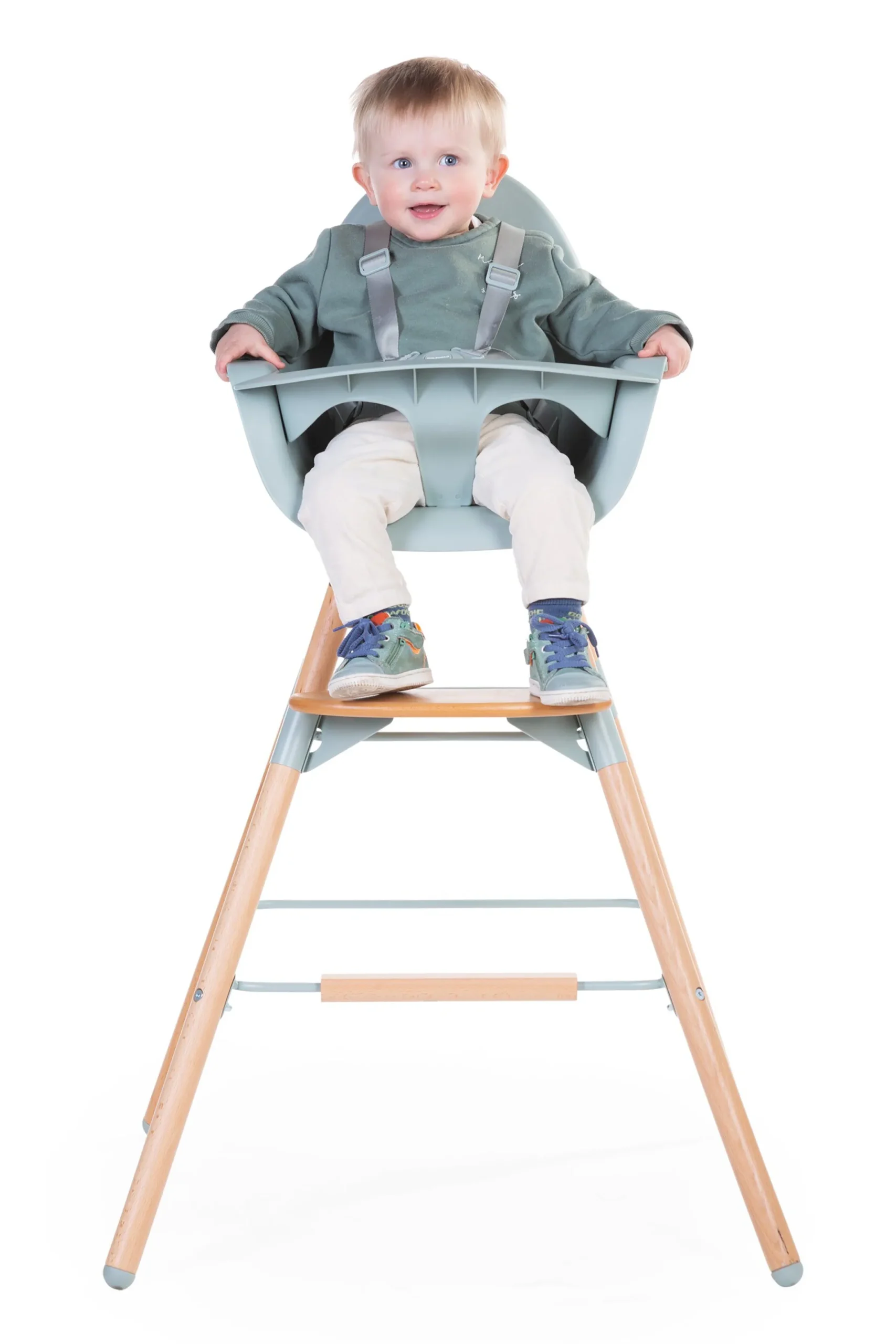 Childhome Evolu-Evolu Chaise Haute - Réglable En Hauteur (50-75 Cm/*90 Cm) -