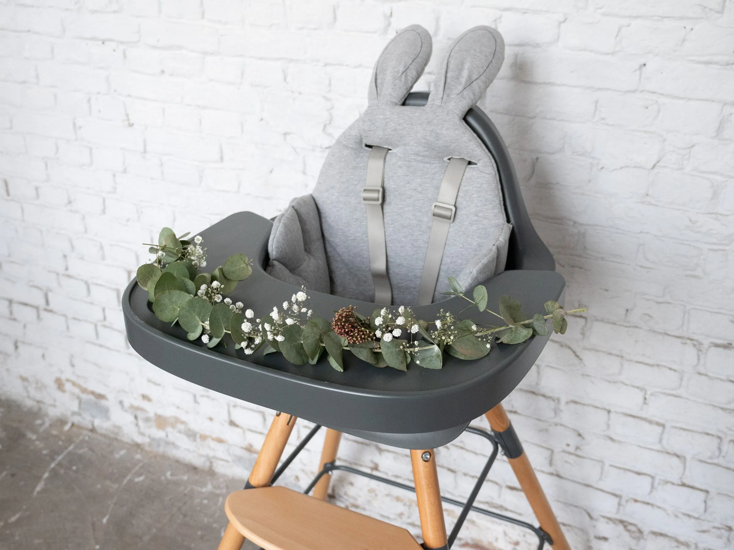 Childhome Evolu-Evolu Chaise Haute - Réglable En Hauteur (50-75 Cm/*90 Cm) -