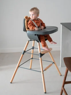 Childhome Evolu-Evolu Chaise Haute - Réglable En Hauteur (50-75 Cm/*90 Cm) -