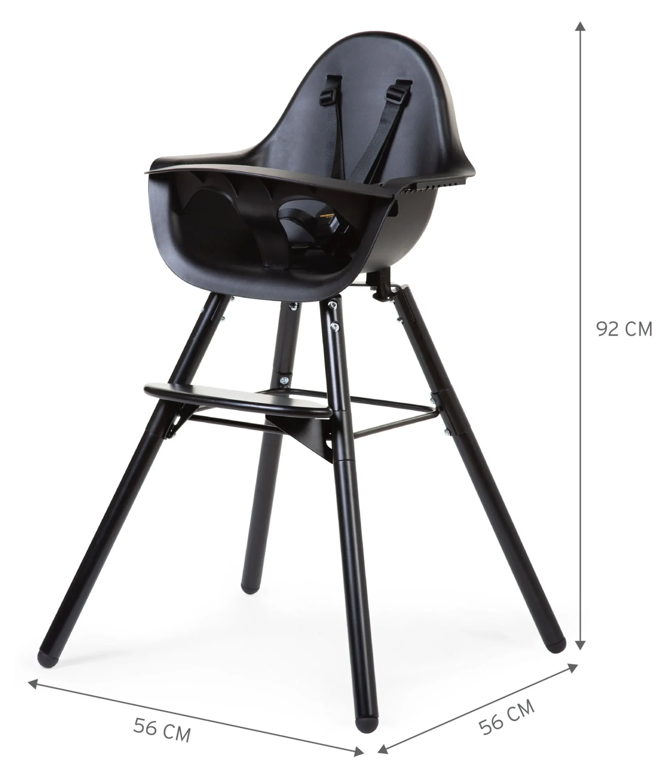 Childhome Evolu-Evolu Chaise Haute - Réglable En Hauteur (50-75 Cm/*90 Cm) -