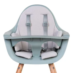 Childhome Coussins Pour Chaise Haute|Evolu Accessoires-Evolu Coussin Pour Chaise Haute - Eponge - Pastel Gris Souri