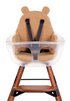 Childhome Evolu Accessoires|Evolu-Evolu Coussin Pour Chaise Haute - Polyester - Teddy Brun