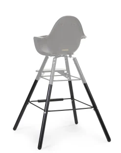 Childhome Evolu Accessoires|Evolu-Evolu Extra Set De Pieds Longues + Repose Pieds - Bois - Noi