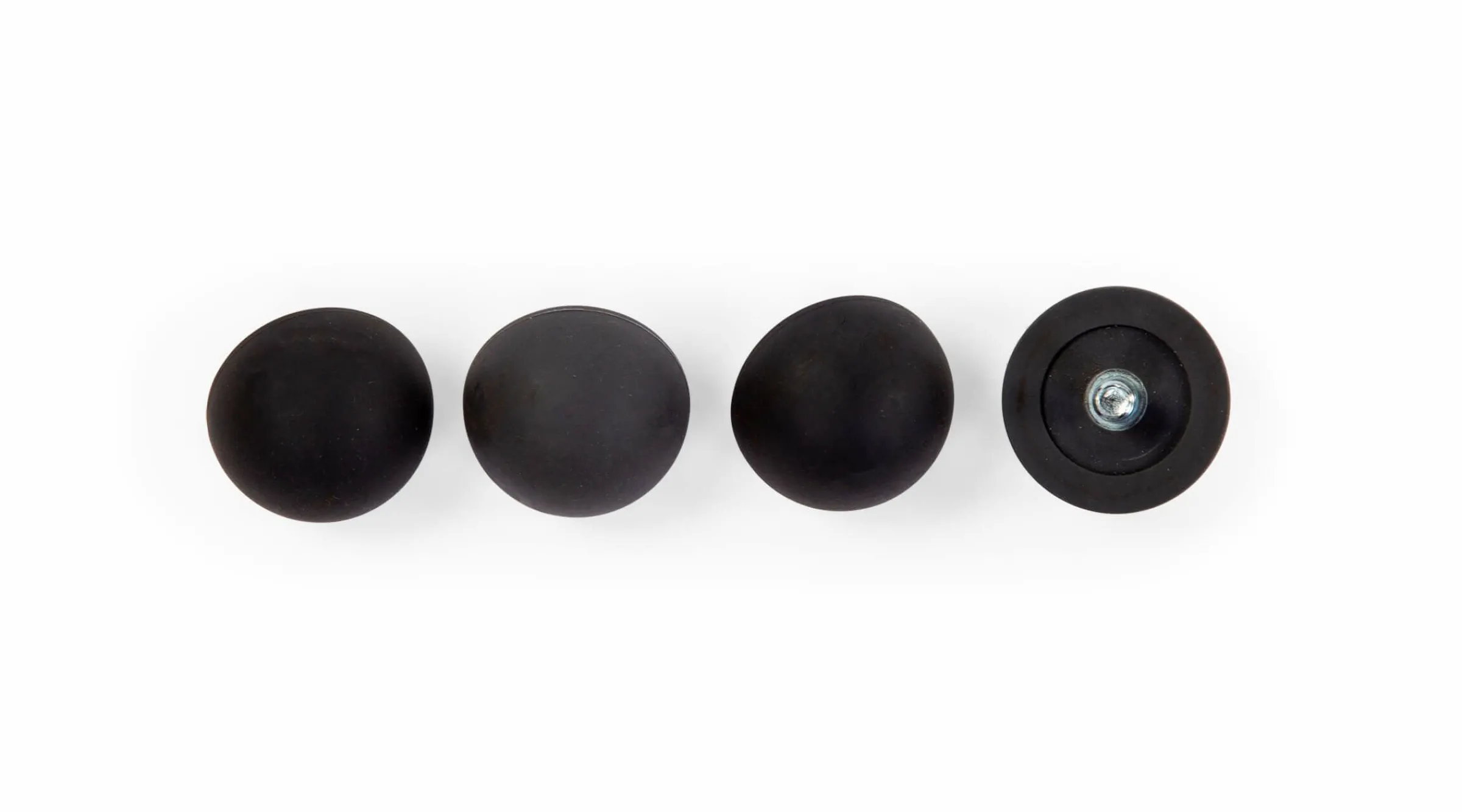 Childhome Pièces De Rechange-Evolu Set De 4 Pieds Caoutchouc - Anthracite