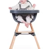 Childhome Evolu Accessoires|Evolu-Evolu Tablette De Chaise - Abs - Anthracite + Napperon En Si