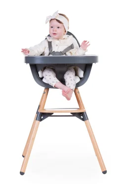 Childhome Evolu Accessoires|Evolu-Evolu Tablette De Chaise - Abs - Anthracite + Napperon En Si