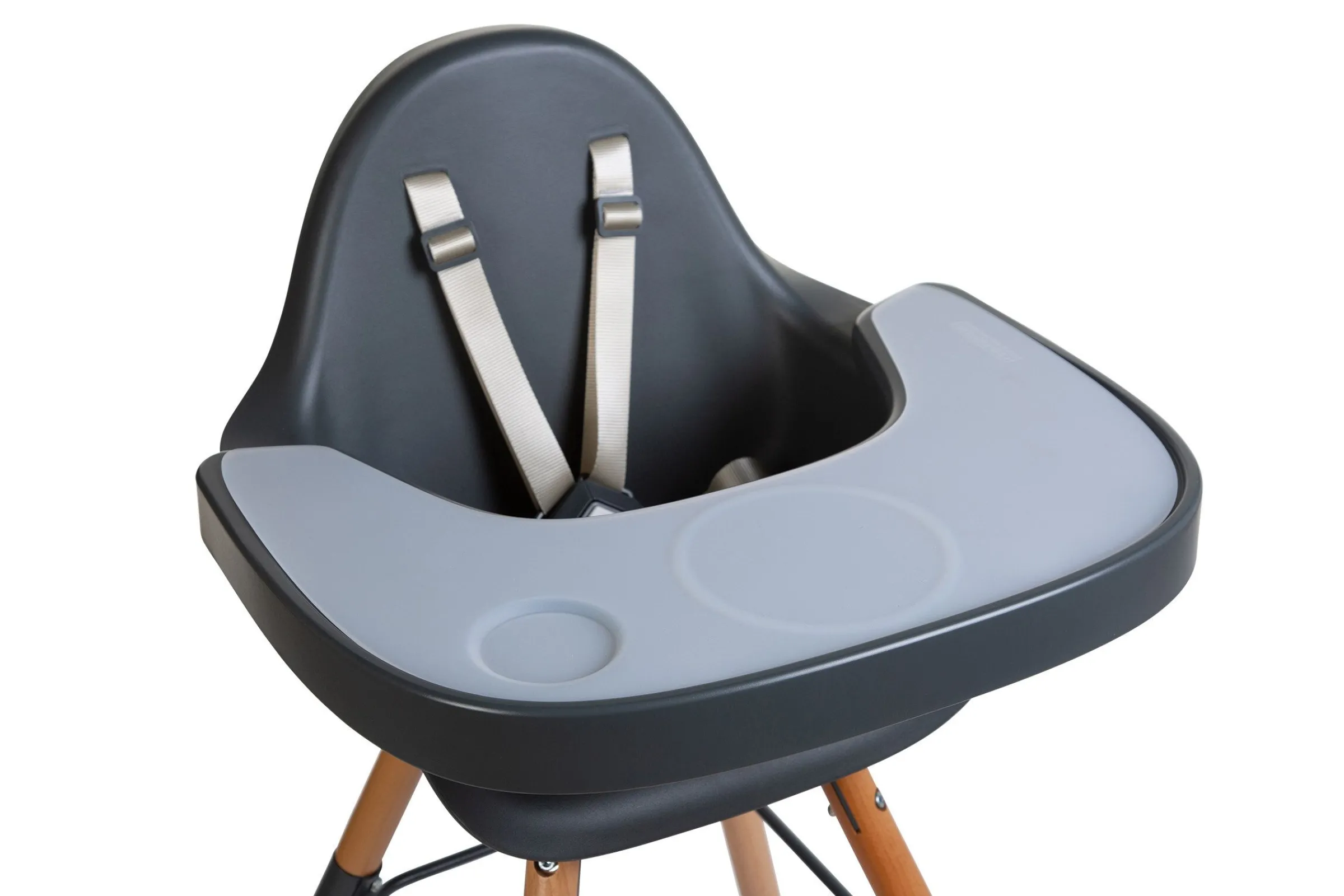 Childhome Evolu Accessoires|Evolu-Evolu Tablette De Chaise - Abs - Anthracite + Napperon En Si