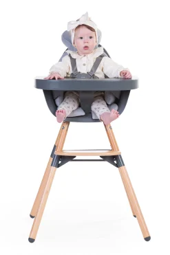 Childhome Evolu Accessoires|Evolu-Evolu Tablette De Chaise - Abs - Anthracite + Napperon En Si