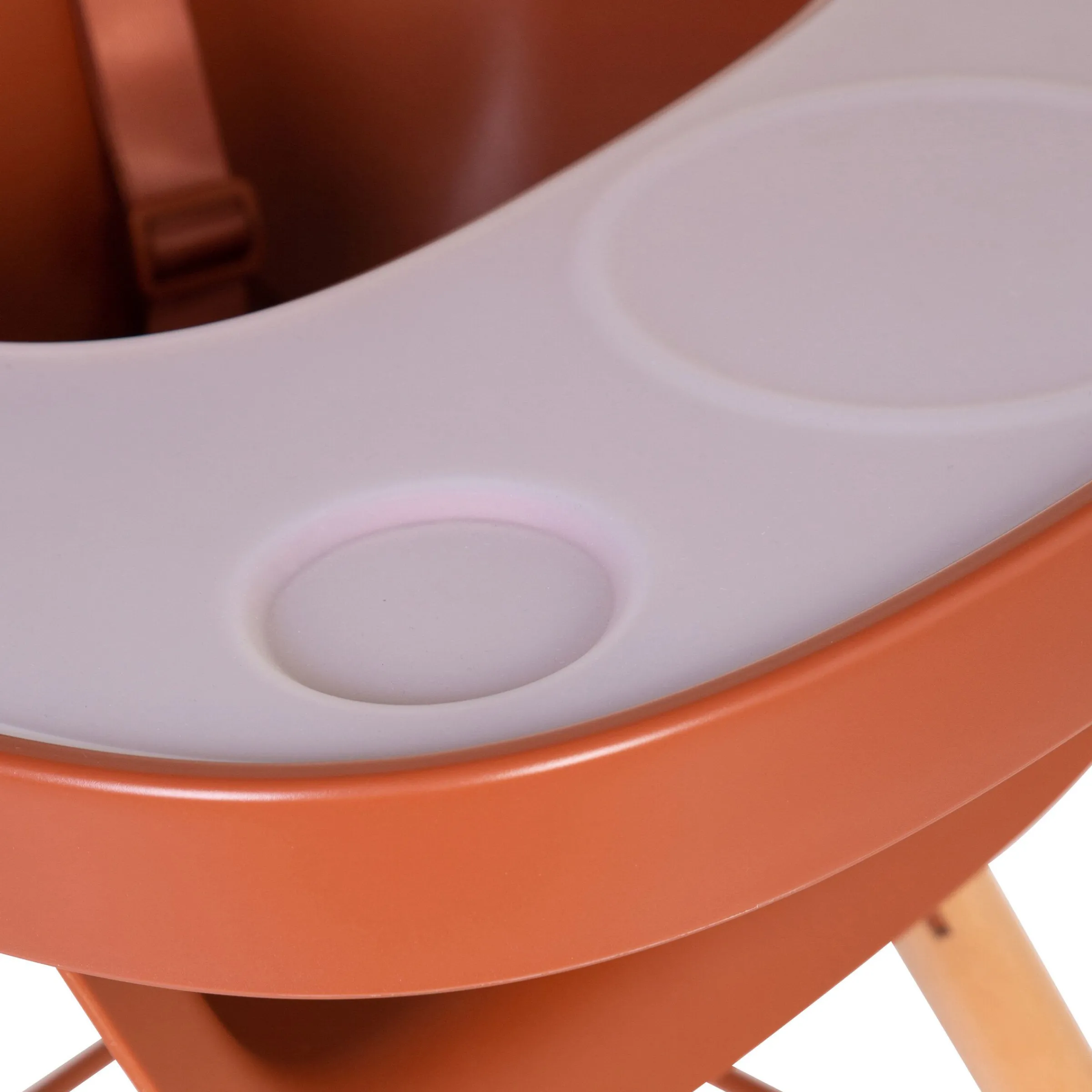 Childhome Evolu Accessoires|Evolu-Evolu Tablette De Chaise - Abs - Rouille + Napperon En Silic