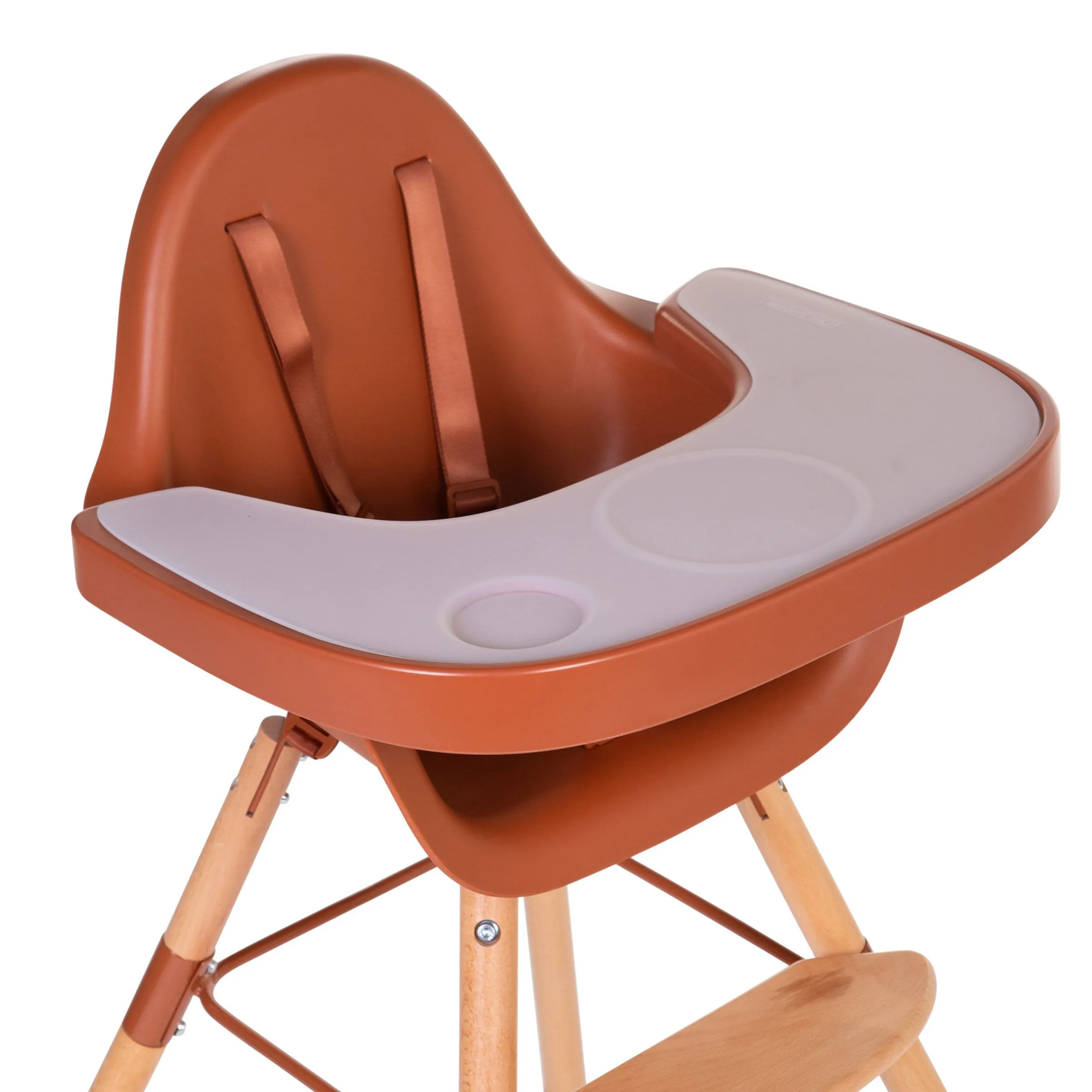 Childhome Evolu Accessoires|Evolu-Evolu Tablette De Chaise - Abs - Rouille + Napperon En Silic