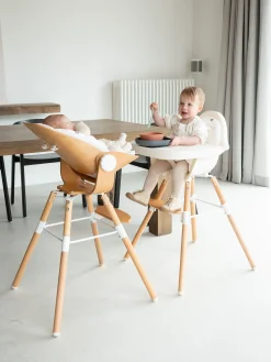 Childhome Evolu Accessoires|Evolu-Evolu Tablette De Chaise - Abs - Blanc + Napperon En Silicon