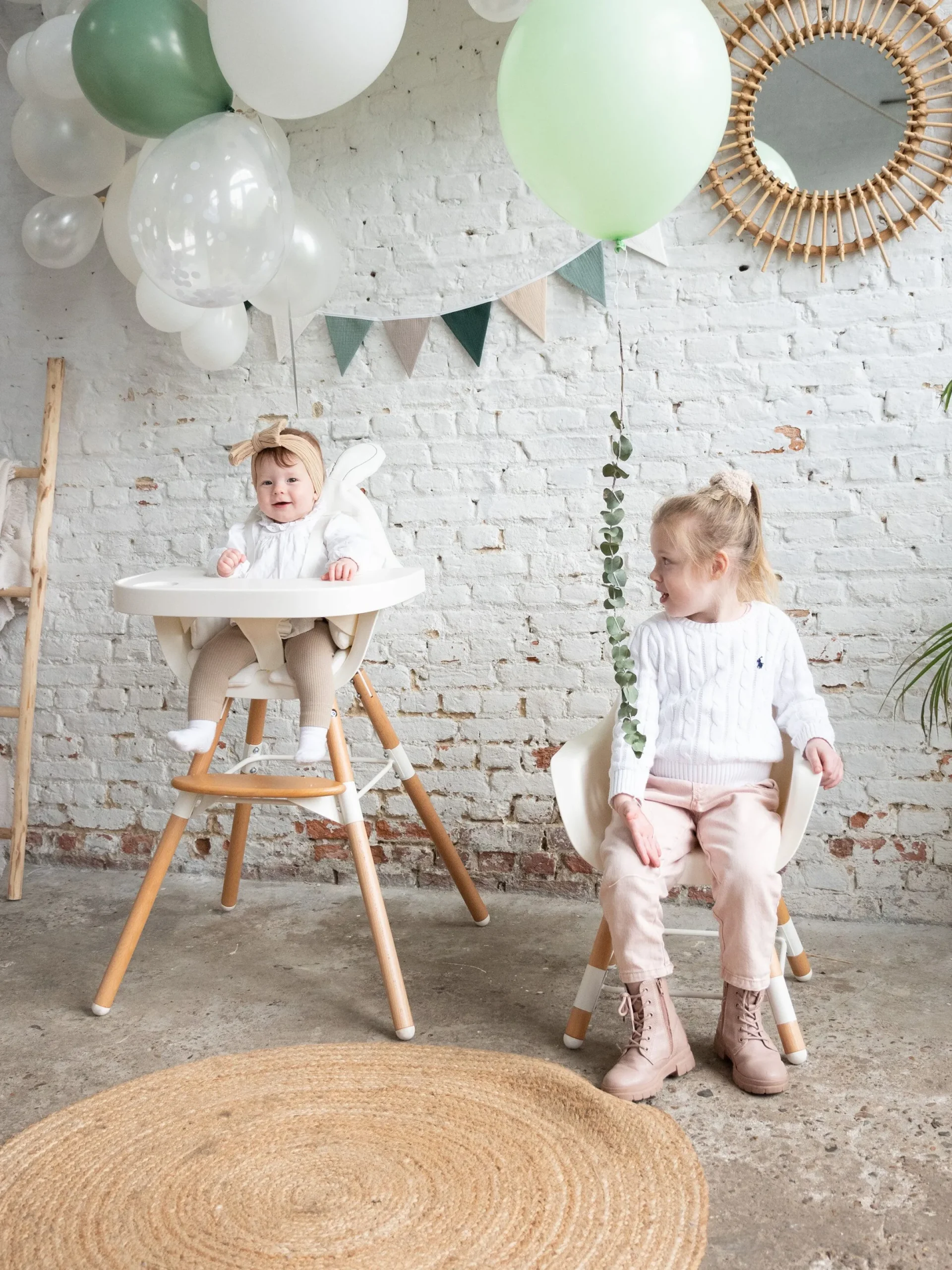 Childhome Evolu Accessoires|Evolu-Evolu Tablette De Chaise - Abs - Blanc + Napperon En Silicon