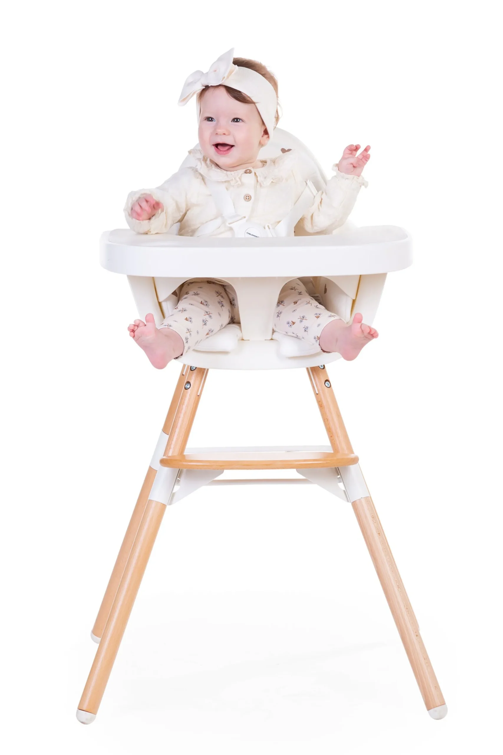 Childhome Evolu Accessoires|Evolu-Evolu Tablette De Chaise - Abs - Blanc + Napperon En Silicon