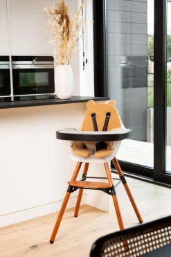 Childhome Evolu Accessoires|Evolu-Evolu Tablette De Chaise - Abs - Noir + Napperon En Silicone