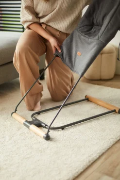 Childhome Transats-Evolux Transat Pliable - Naturel Anthracite