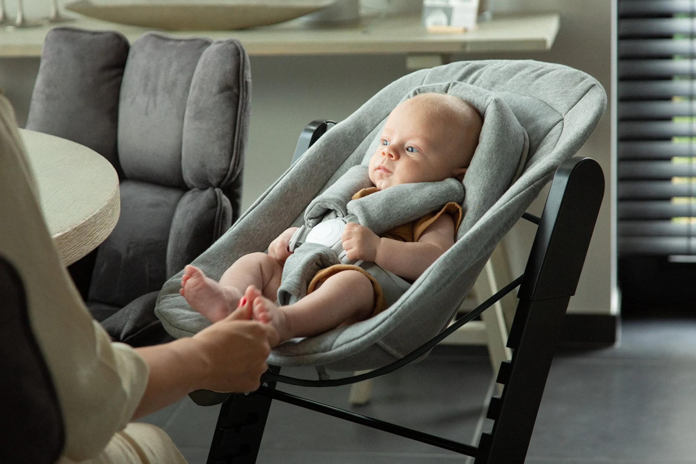 Childhome Evosit-EVOSIT Chaise Evolutive + Tablette - Noir