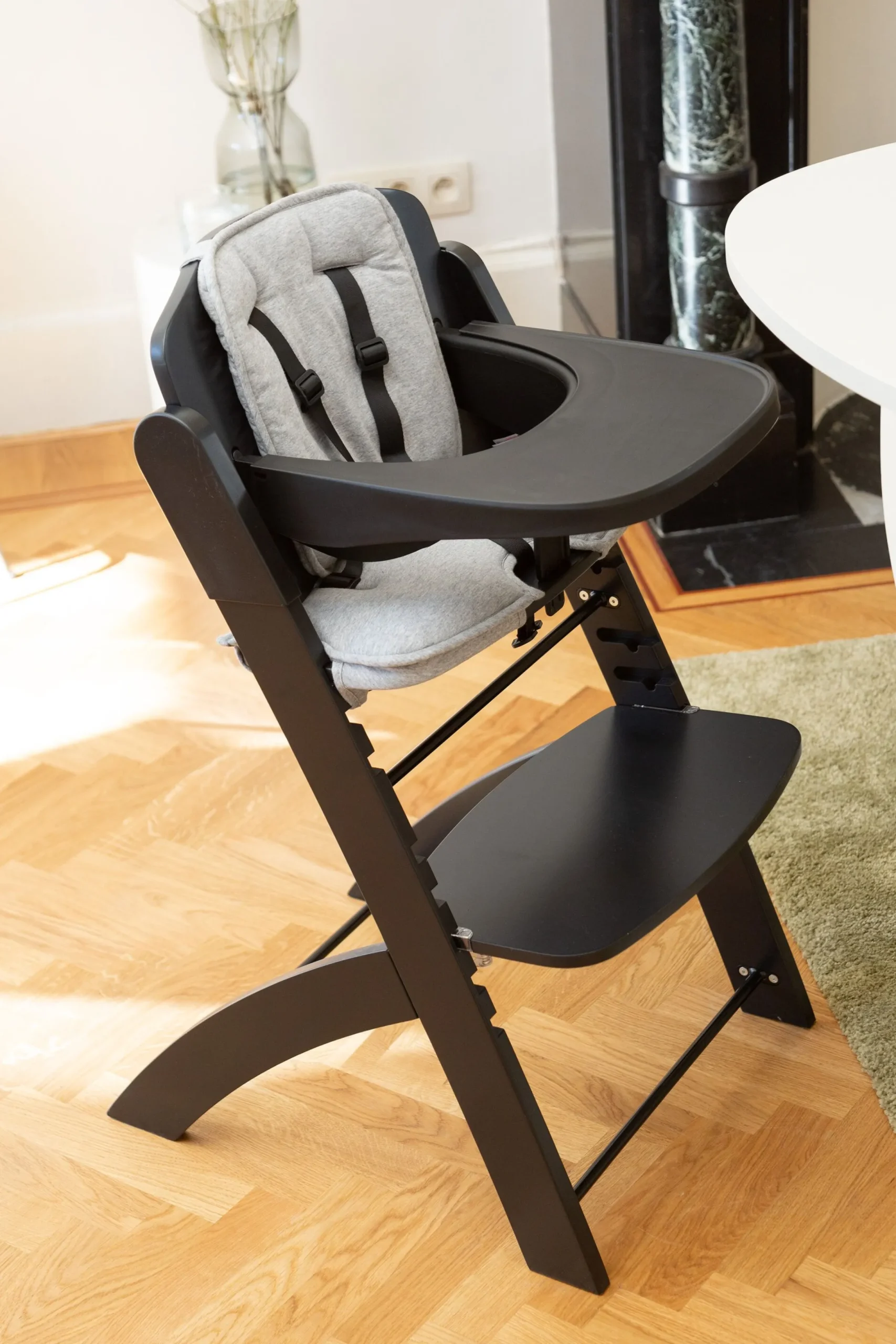 Childhome Evosit-EVOSIT Chaise Evolutive + Tablette - Noir