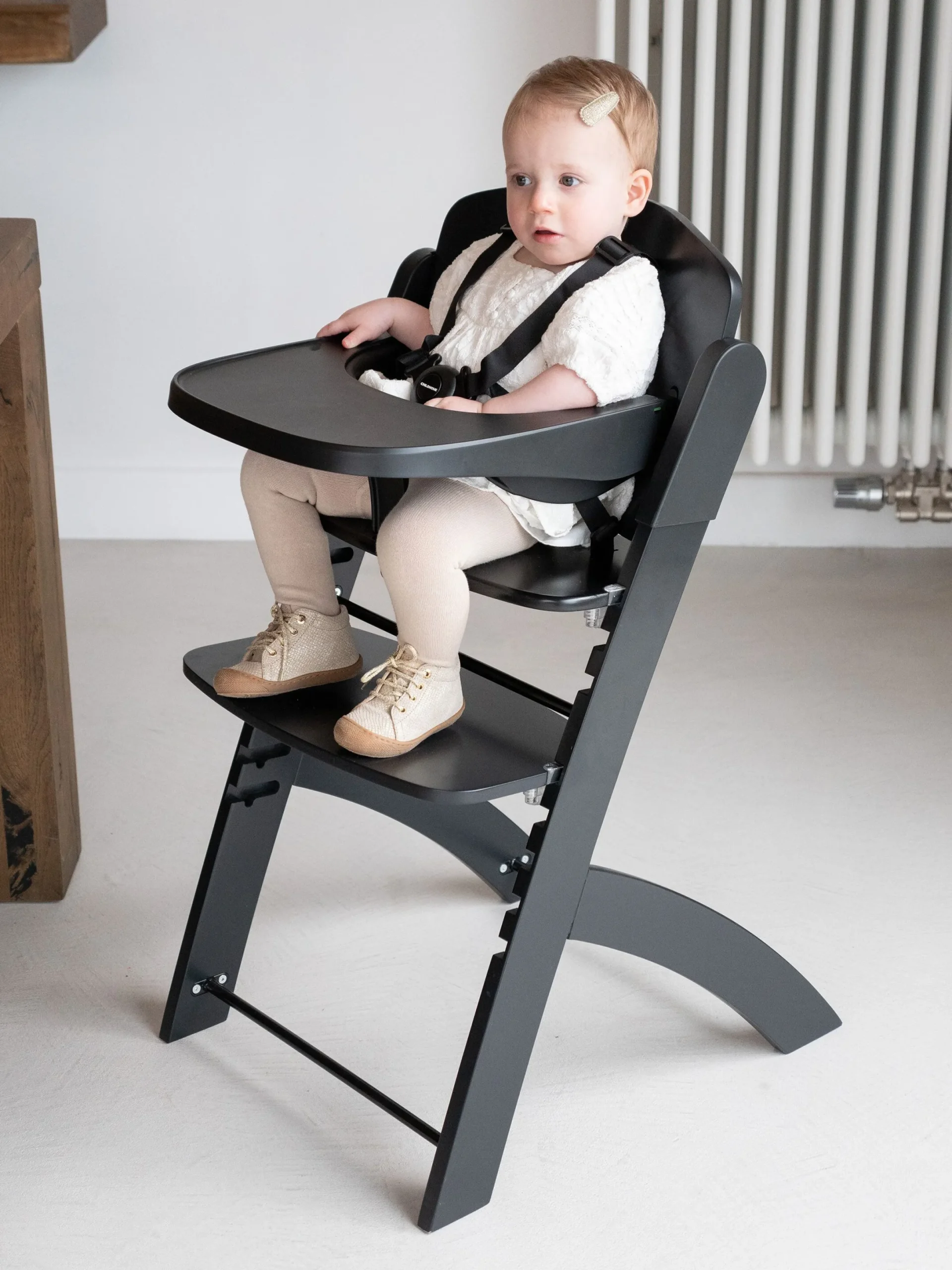 Childhome Evosit-EVOSIT Chaise Evolutive + Tablette - Noir