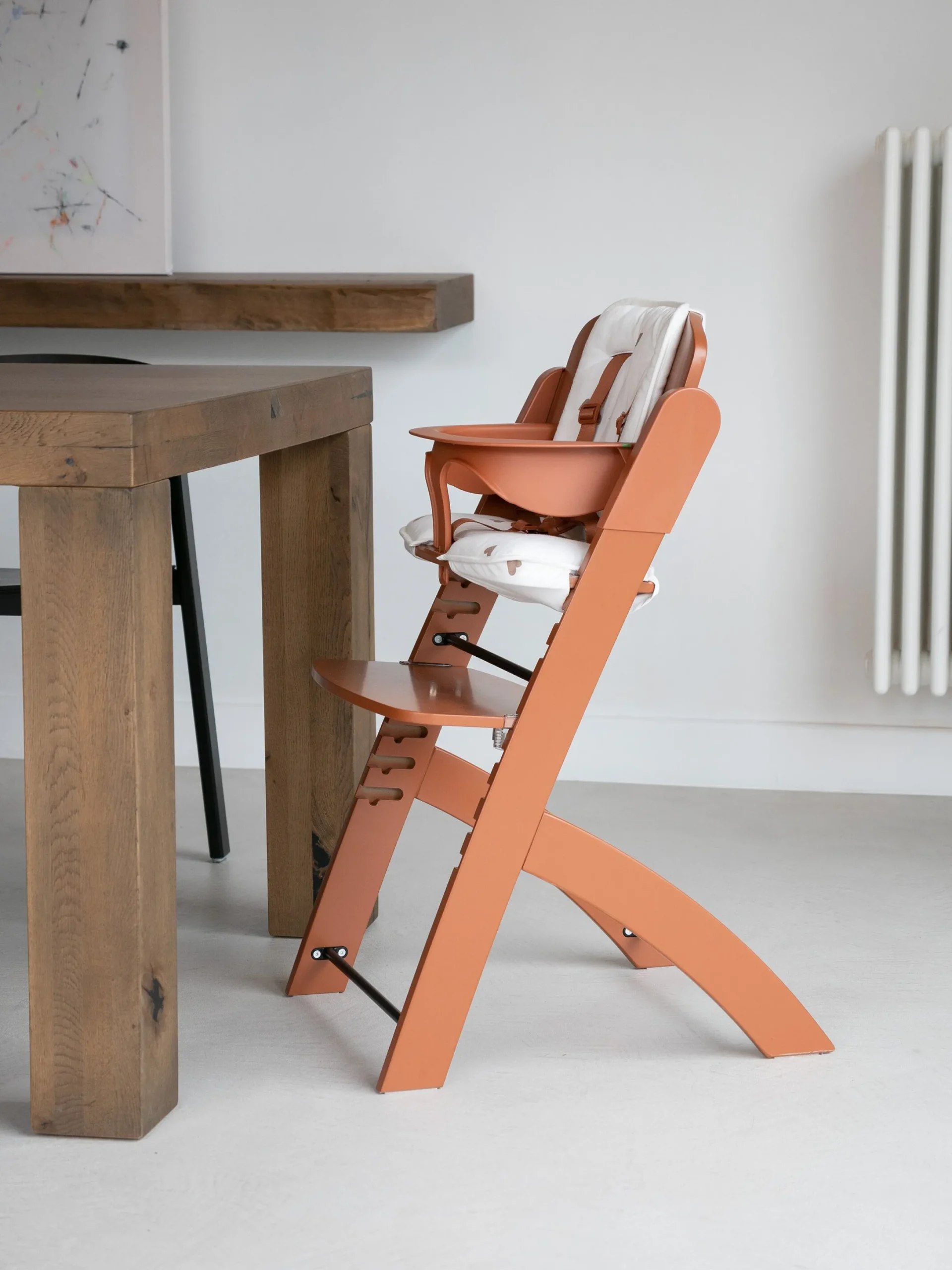 Childhome Evosit-EVOSIT Chaise Evolutive + Tablette - Rouille