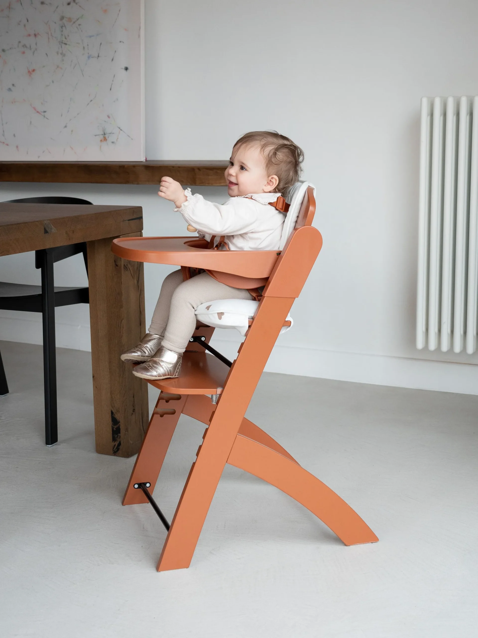 Childhome Evosit-EVOSIT Chaise Evolutive + Tablette - Rouille