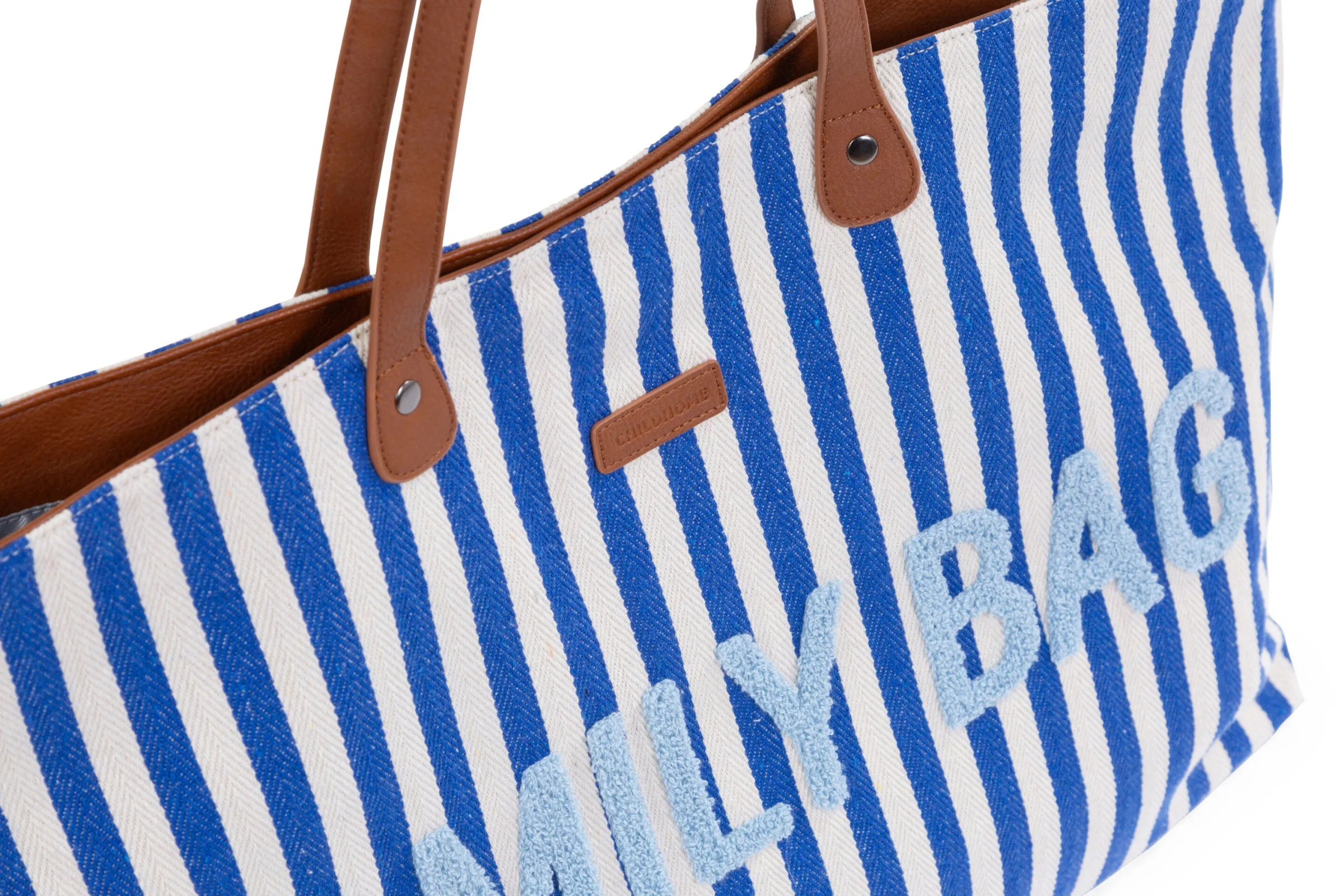 Childhome Family Bag|Family Bag-Family Bag Sac à Langer - Rayures - Bleu Electrique /Bleu C