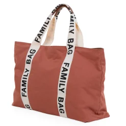 Childhome Signature Collection|Family Bag-Family Bag Sac A Langer - Signature - Canvas - Terracotta