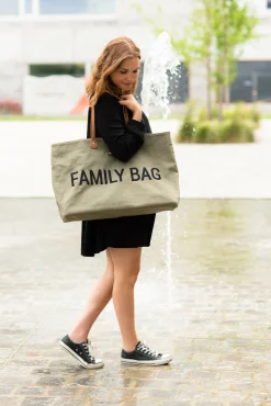 Childhome Family Bag|Family Bag-Family Bag Sac A Langer - Toile - Kaki