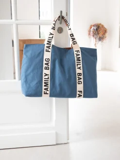 Childhome Signature Collection|Family Bag-Family Bag Sac A Langer - Signature - Canvas - Indigo