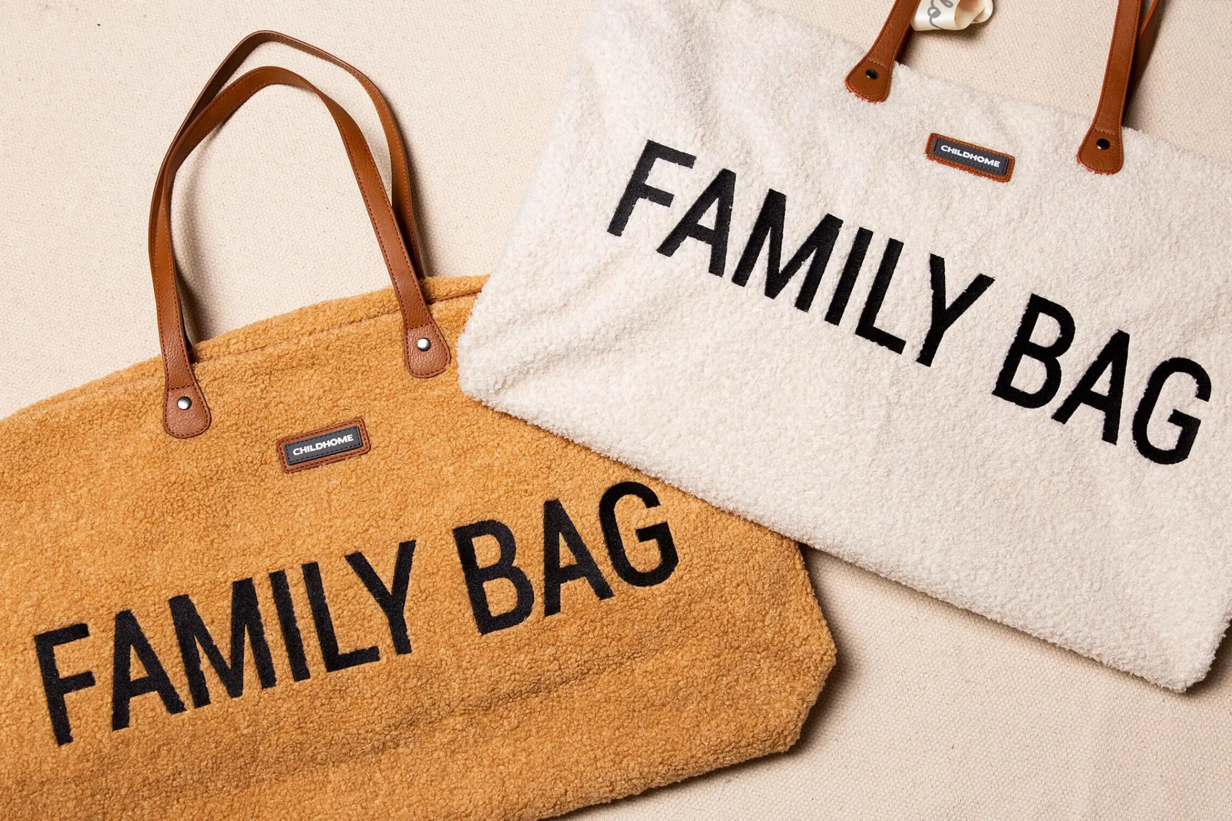 Childhome Family Bag|Family Bag-Family Bag Sac A Langer - Teddy Ecru