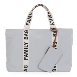 Childhome Signature Collection|Family Bag-Family Bag Sac A Langer - Signature - Canvas - Ecru
