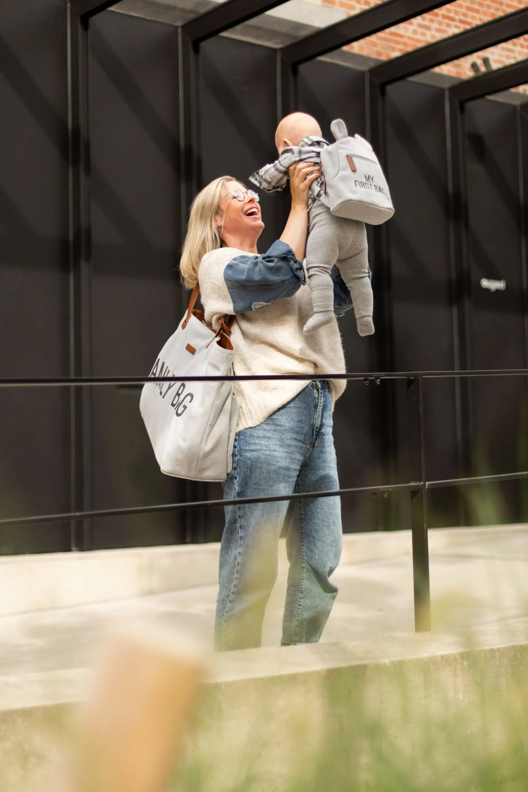 Childhome Family Bag|Family Bag-Family Bag Sac A Langer - Canvas - Gris