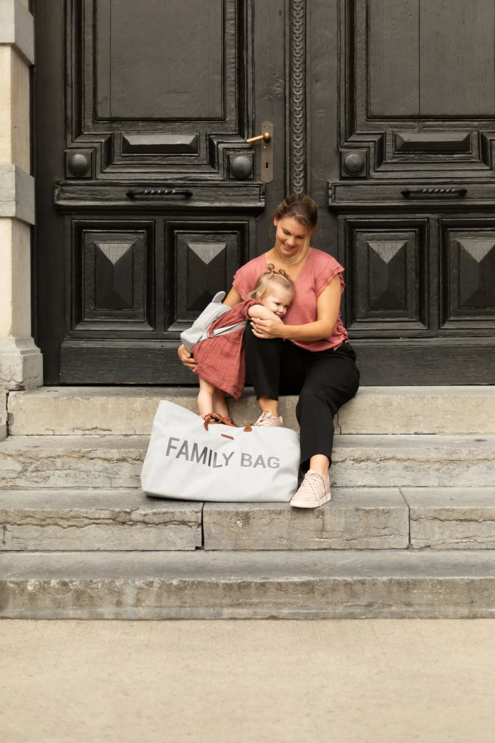 Childhome Family Bag|Family Bag-Family Bag Sac A Langer - Canvas - Gris