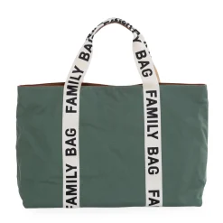 Childhome Signature Collection|Family Bag-Family Bag Sac A Langer - Signature - Canvas - Vert