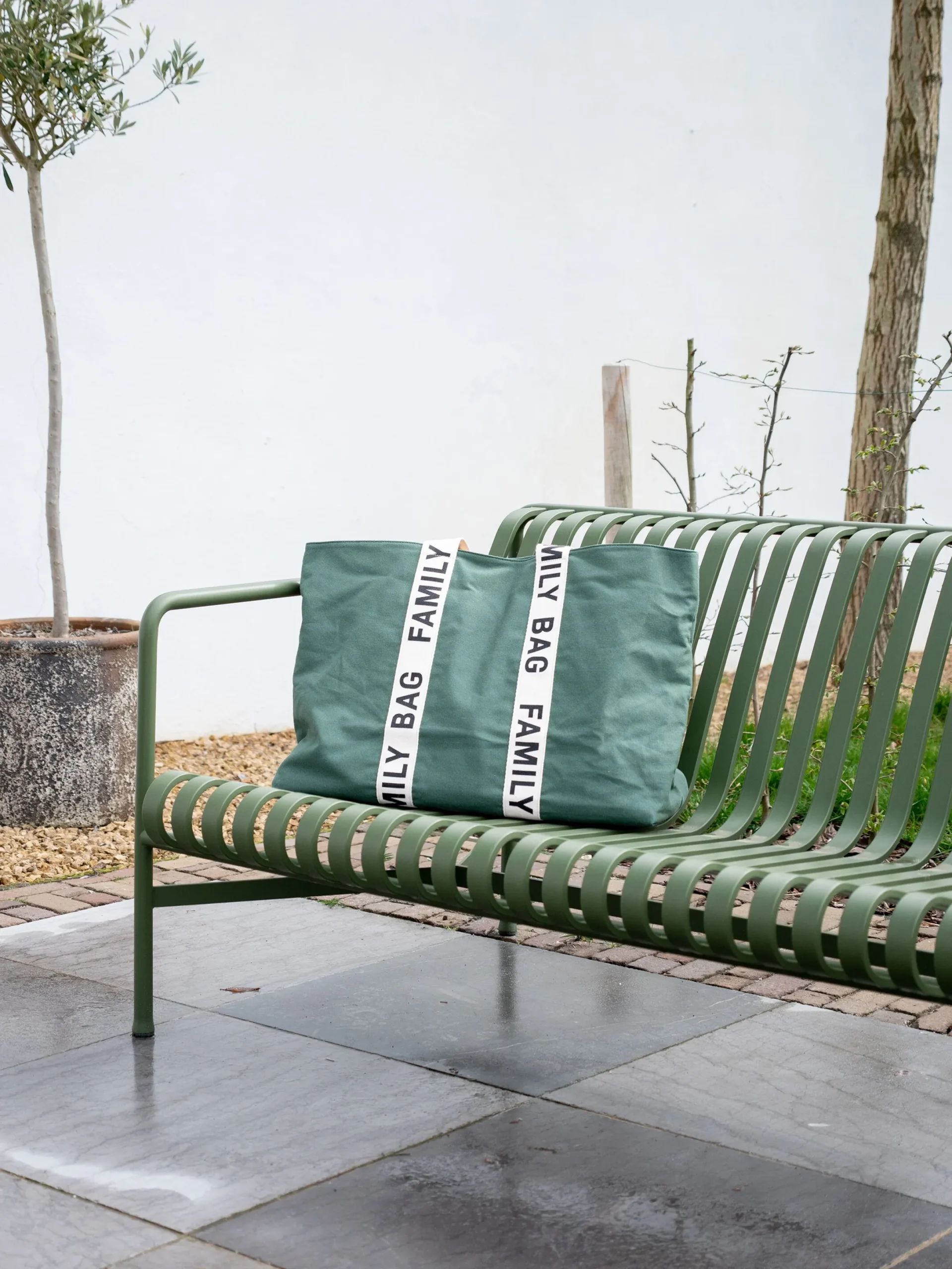 Childhome Signature Collection|Family Bag-Family Bag Sac A Langer - Signature - Canvas - Vert