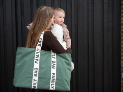 Childhome Signature Collection|Family Bag-Family Bag Sac A Langer - Signature - Canvas - Vert