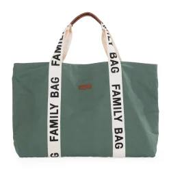 Childhome Signature Collection|Family Bag-Family Bag Sac A Langer - Signature - Canvas - Vert