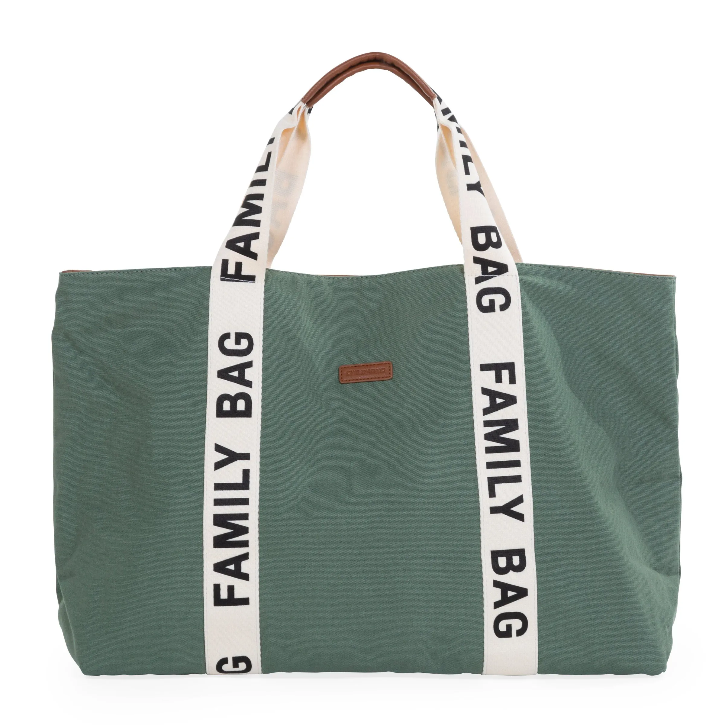 Childhome Signature Collection|Family Bag-Family Bag Sac A Langer - Signature - Canvas - Vert
