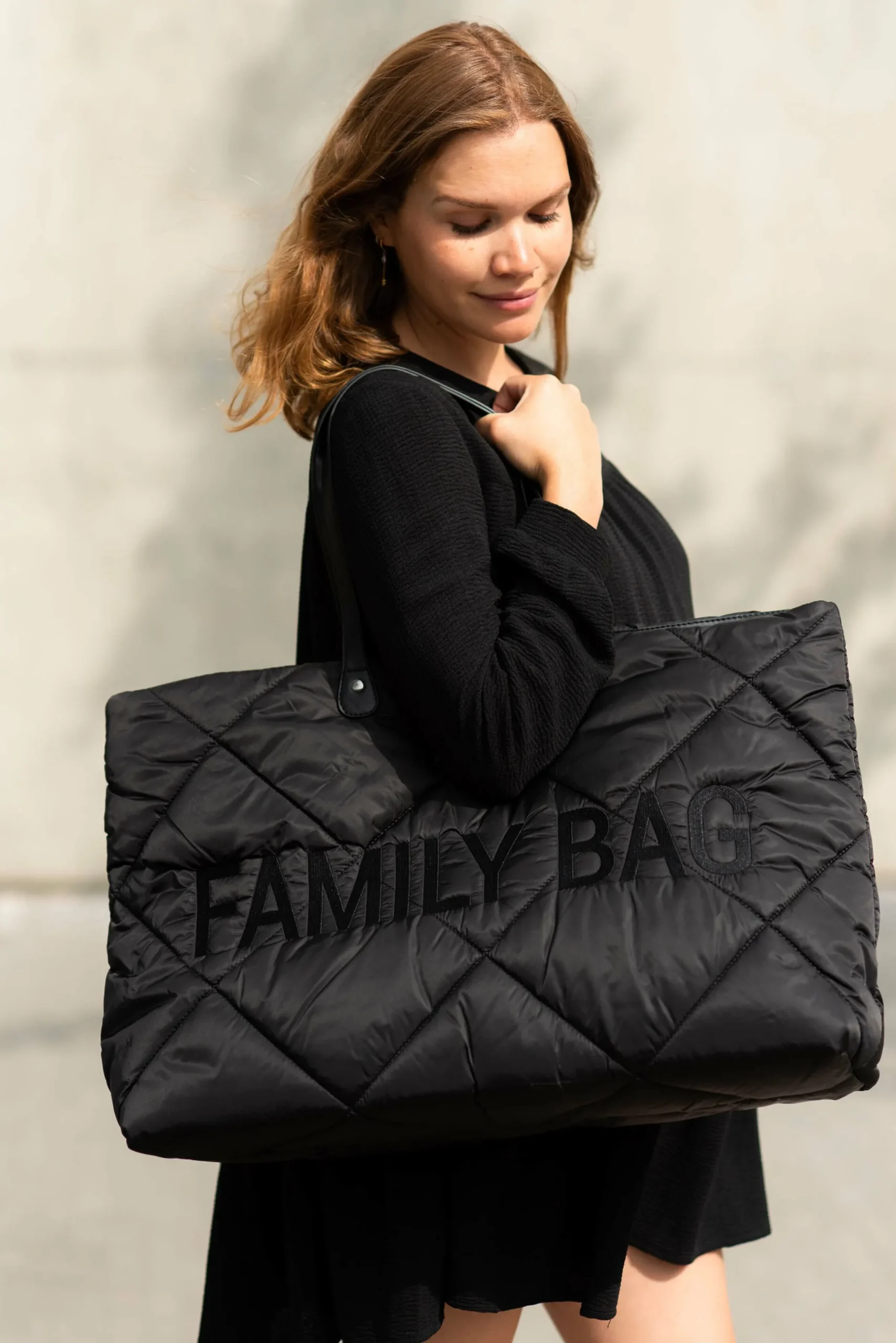 Childhome Family Bag|Family Bag-Family Bag Sac A Langer - Matelassé - Noir