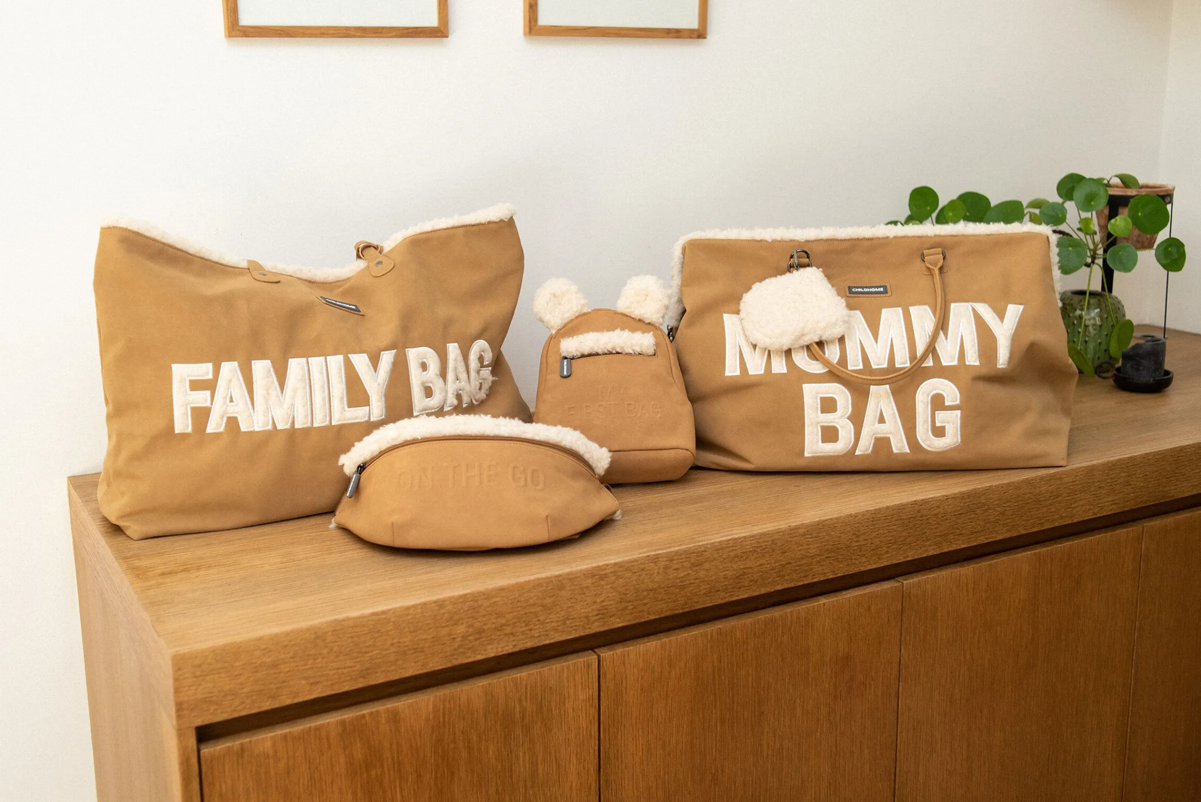 Childhome Family Bag|Family Bag-Family Bag Sac A Langer - Suede-look