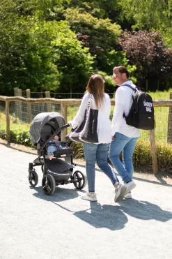 Childhome Signature Collection|Family Bag-Family Bag Sac A Langer - Signature - Canvas - Noir