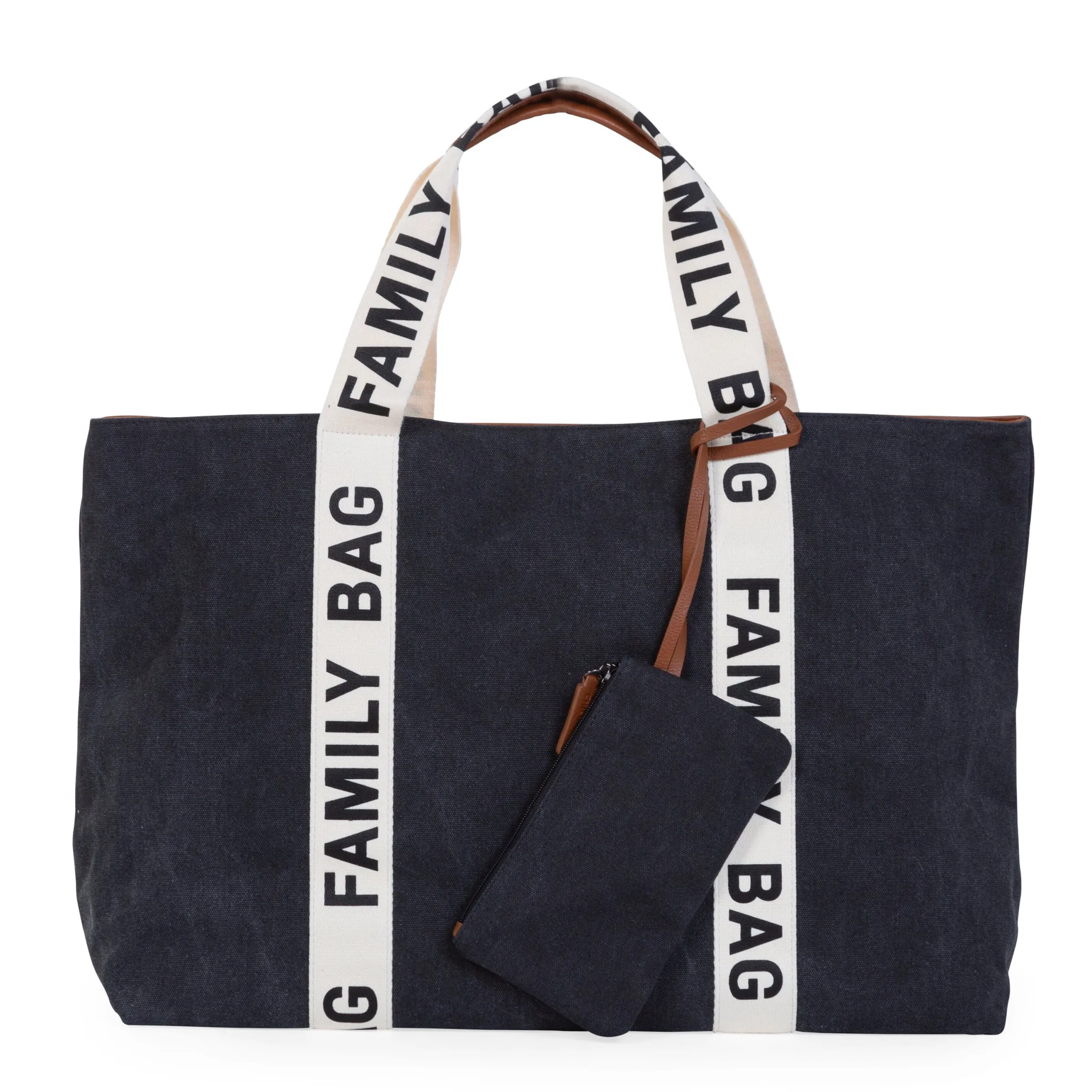 Childhome Signature Collection|Family Bag-Family Bag Sac A Langer - Signature - Canvas - Noir