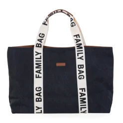 Childhome Signature Collection|Family Bag-Family Bag Sac A Langer - Signature - Canvas - Noir