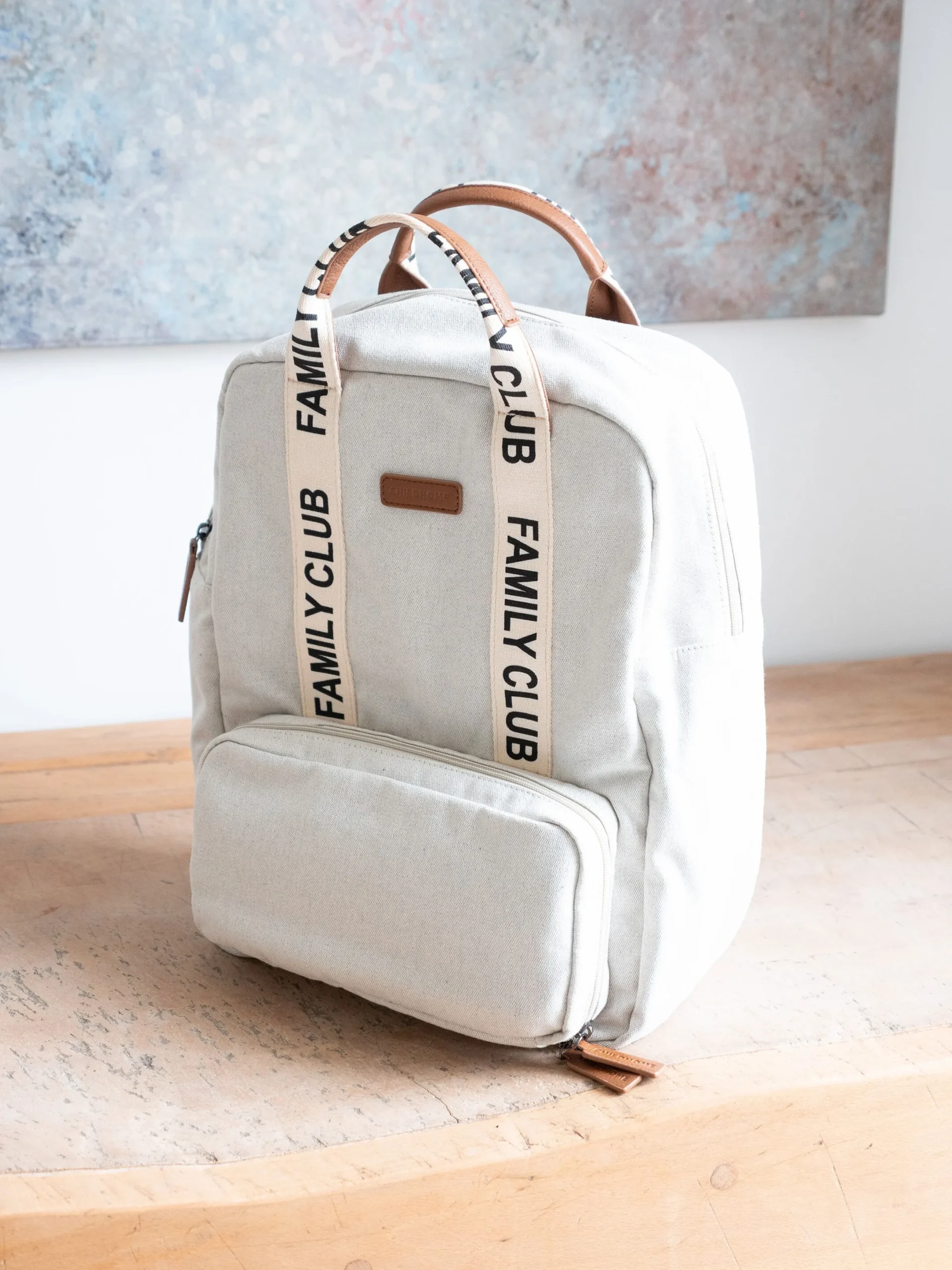 Childhome Signature Collection|Family Club-Family Club Signature Sac a Dos - Ecru