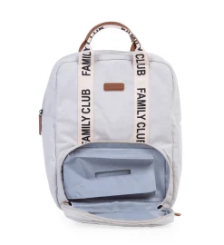 Childhome Signature Collection|Family Club-Family Club Signature Sac a Dos - Ecru