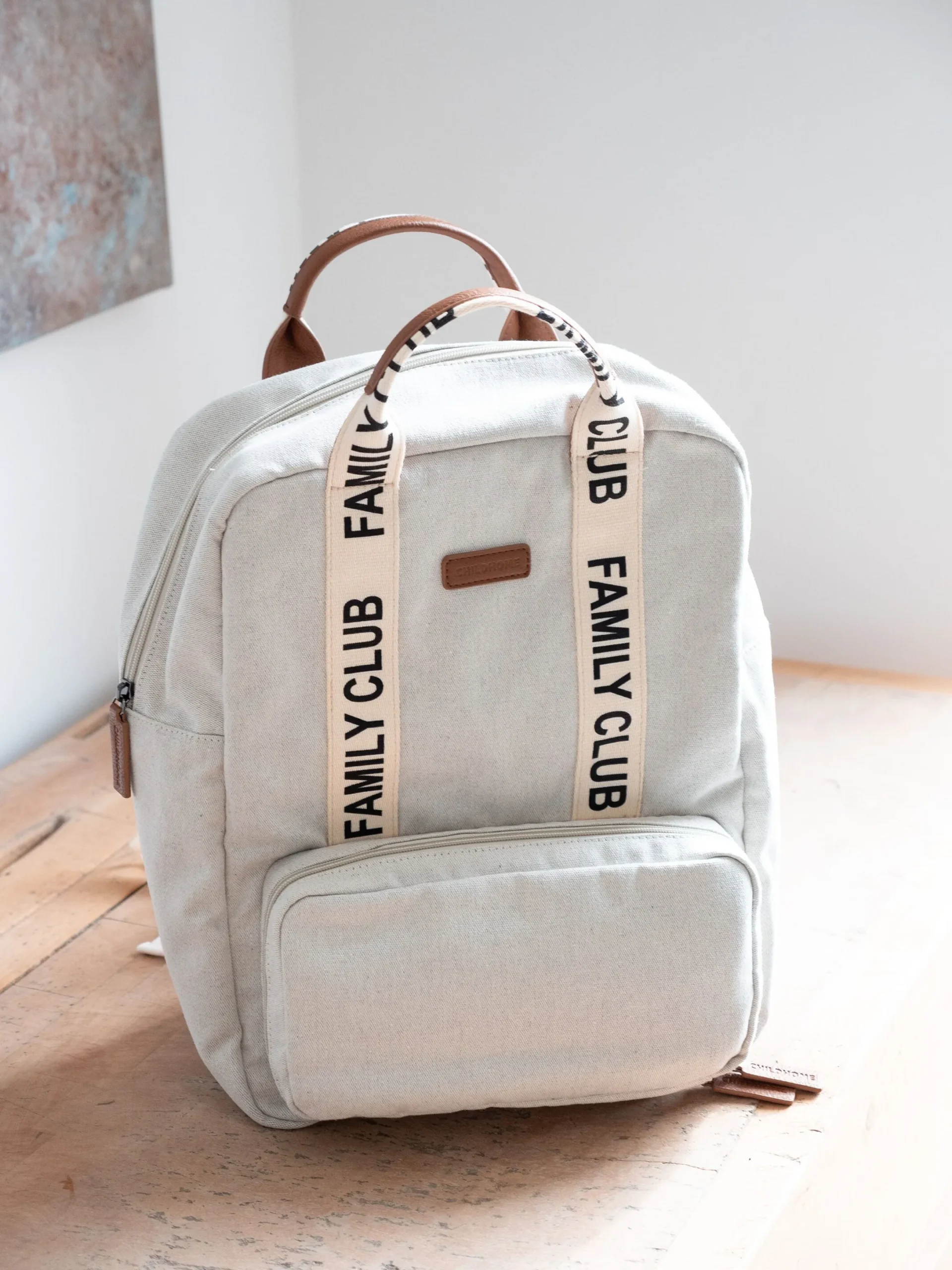 Childhome Signature Collection|Family Club-Family Club Signature Sac a Dos - Ecru