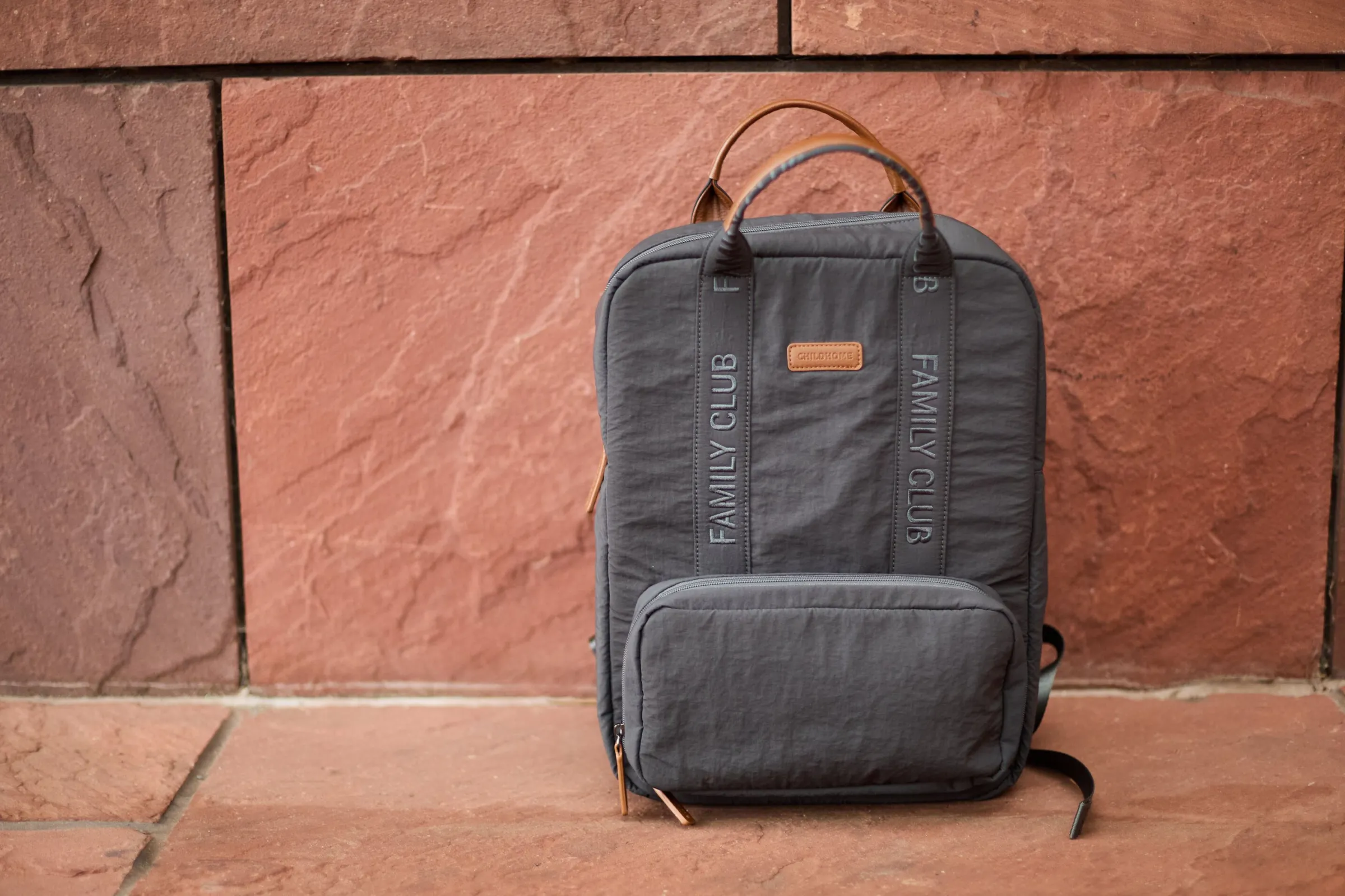 Childhome Signature Collection|Family Club-Family Club Signature Sac a Dos - Urban Gris Foncé