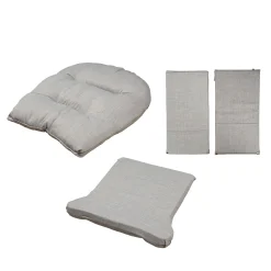 Childhome Pièces De Rechange-Fauteuil A Bascule Rond - Ensemble de coussins - Canvas gris