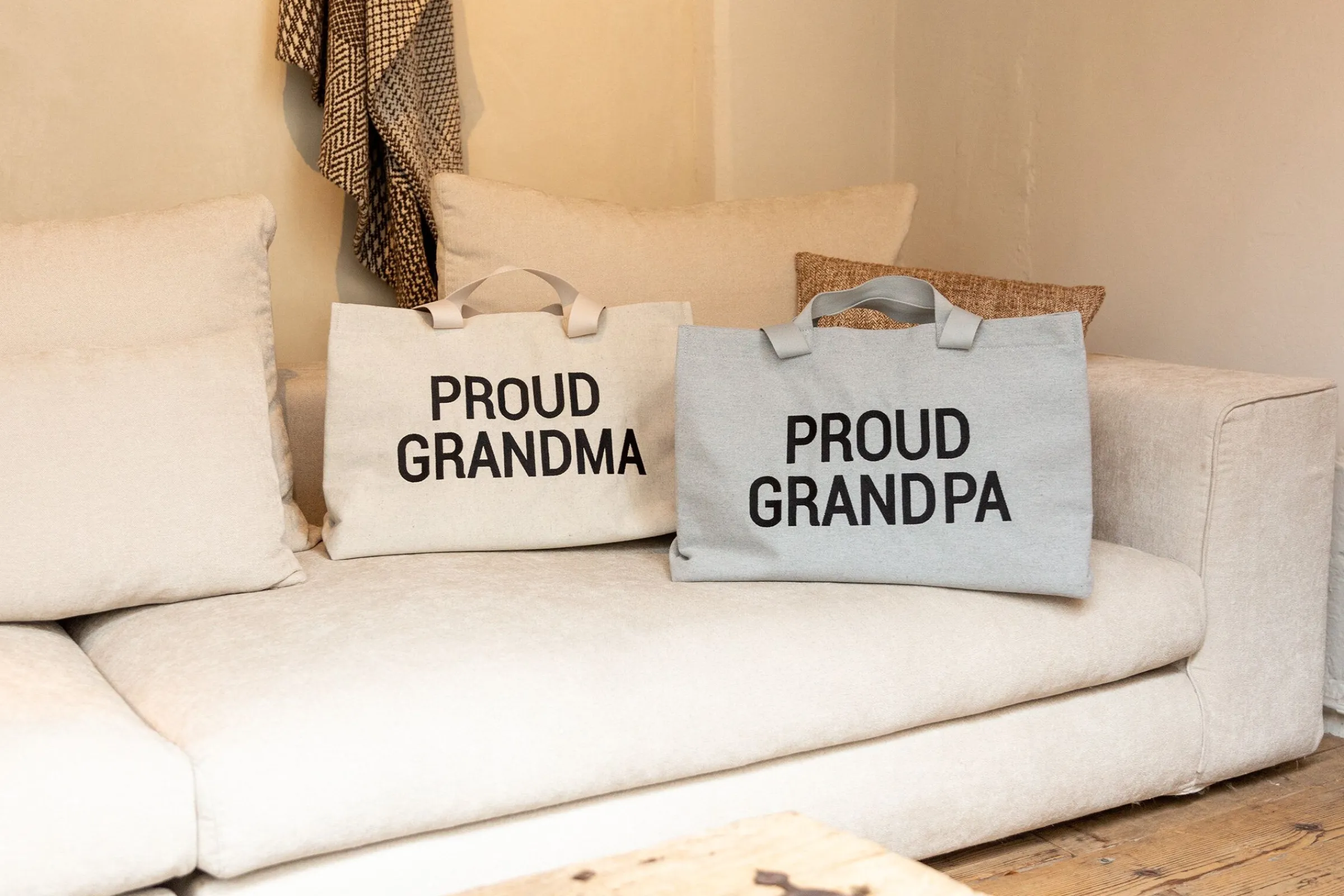 Childhome Grandparents Bag|Grandparents Bag-Grandma Bag - Toile - Ecru