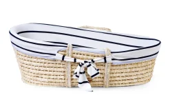 Childhome Habillages Couffin Moise|Couffins Moise-Habillage Panier Moise - Jersey - Marin